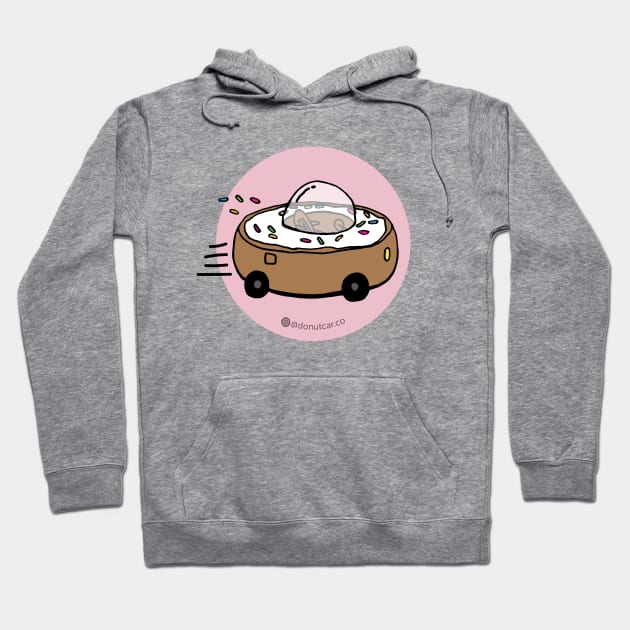 Donut Car - Let's Roll! (Strawberry) Hoodie by donutcarco